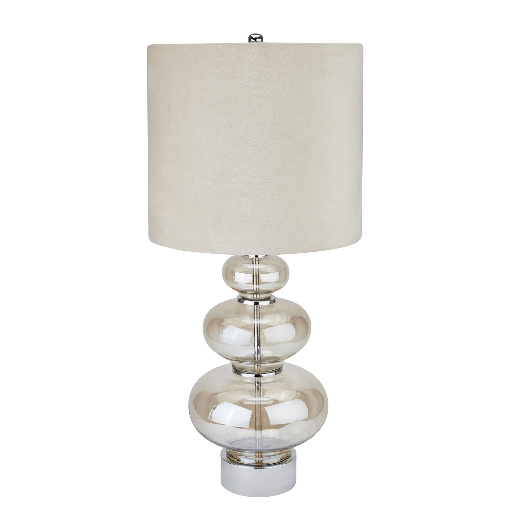 Hill Interiors Table Lamp Justicia Metallic Glass Table Lamp