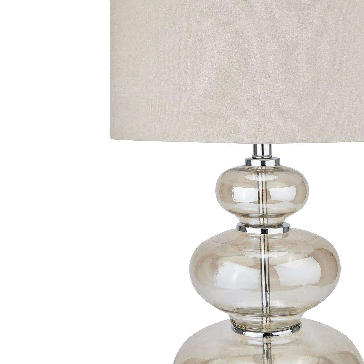 Hill Interiors Table Lamp Justicia Metallic Glass Table Lamp