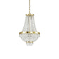 Ideal Lux Lighting Chandeliers Gold Caesar SP6 Crystal Chandelier, gold or chrome