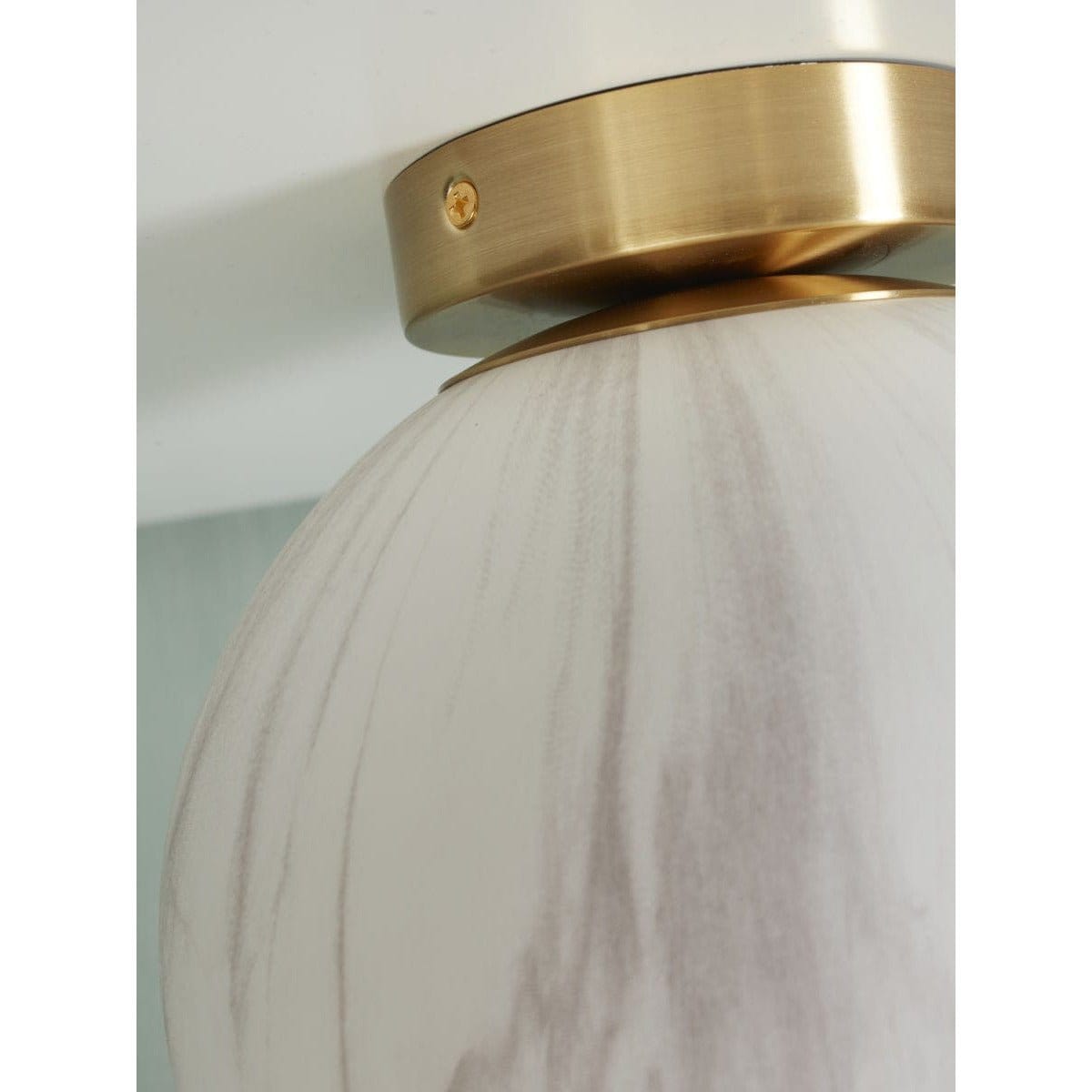 It's About RoMi Ceiling light Carrara Globe Ceiling Light, white marble print/gold, Large