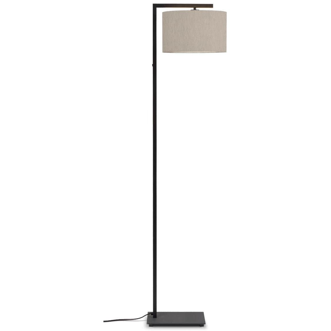 It's About RoMi Floor Lamp Black Finish/Linen Light Boston 3220 Floor Lamp, various shade colours