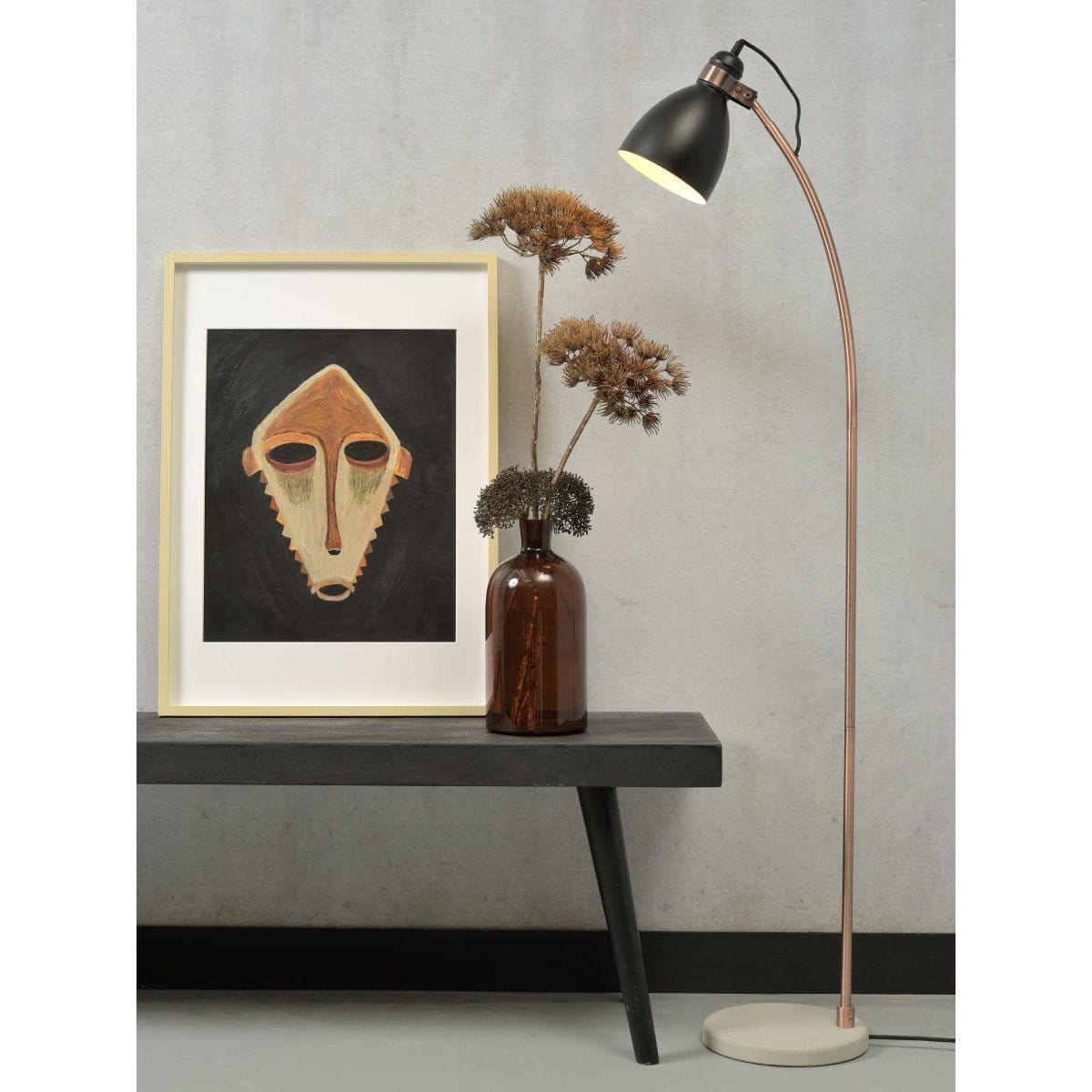It's About RoMi Floor Lamp Denver Floor Lamp Copper Tube, black or light grey