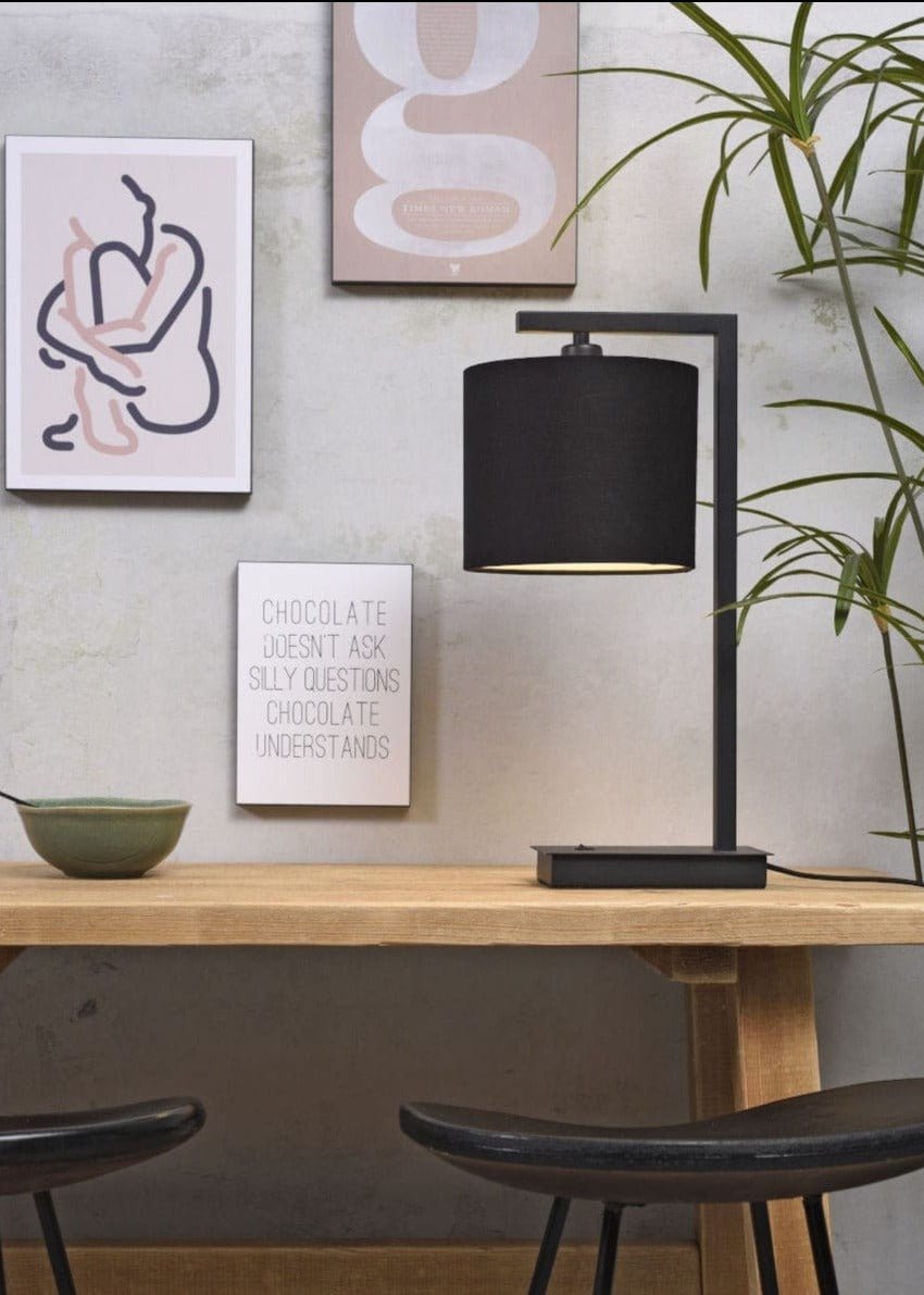 It's About RoMi Table Lamp Black/Black Boston Table Lamp, various shade colours