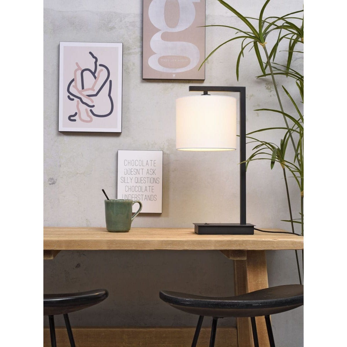 It's About RoMi Table Lamp Black/White Boston Table Lamp, various shade colours