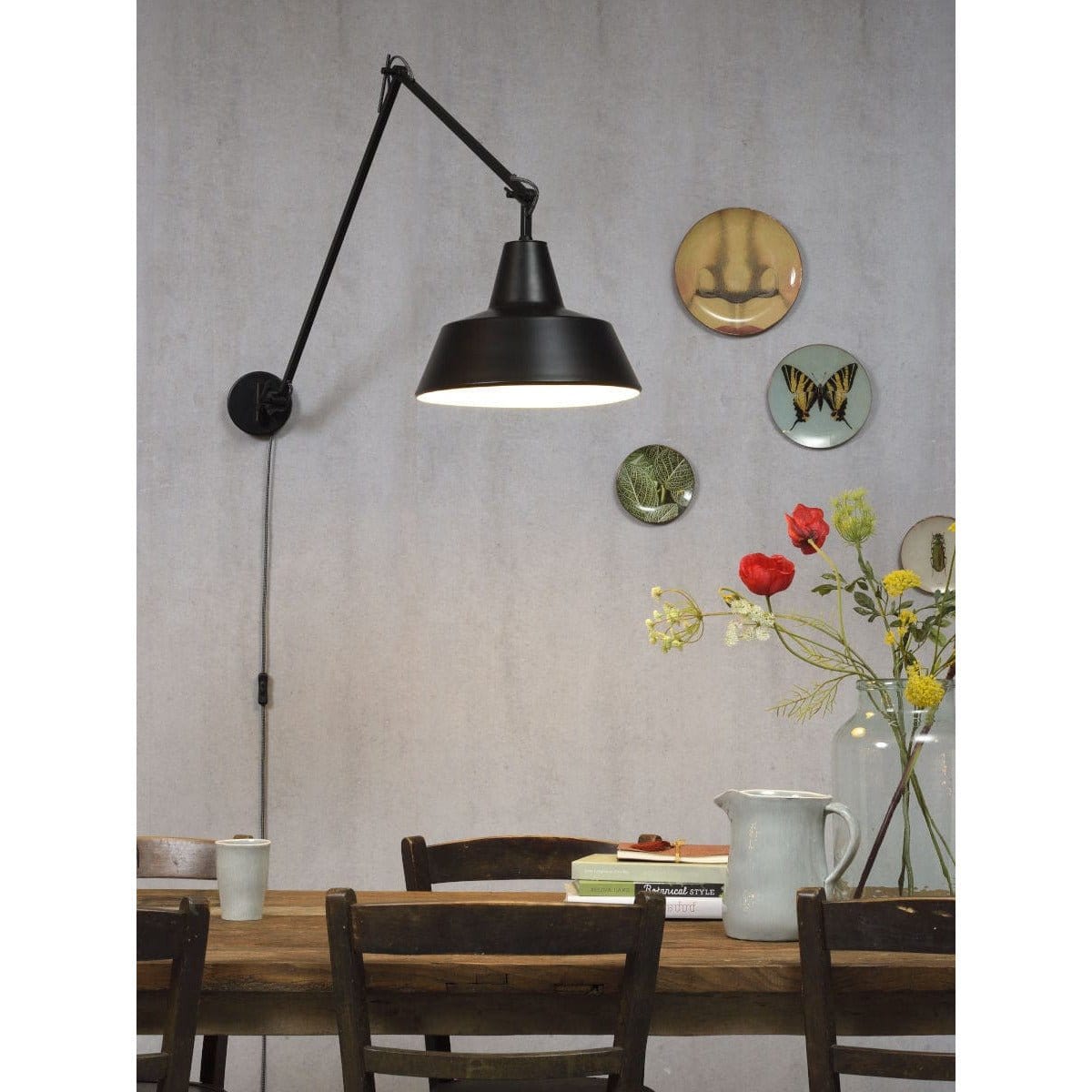 It's About RoMi Wall Lights Black Chicago Wall Light, black, grey green or white