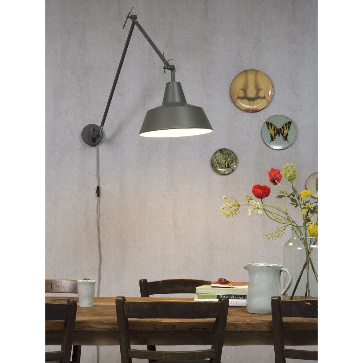 It's About RoMi Wall Lights Grey Green Chicago Wall Light, black, grey green or white