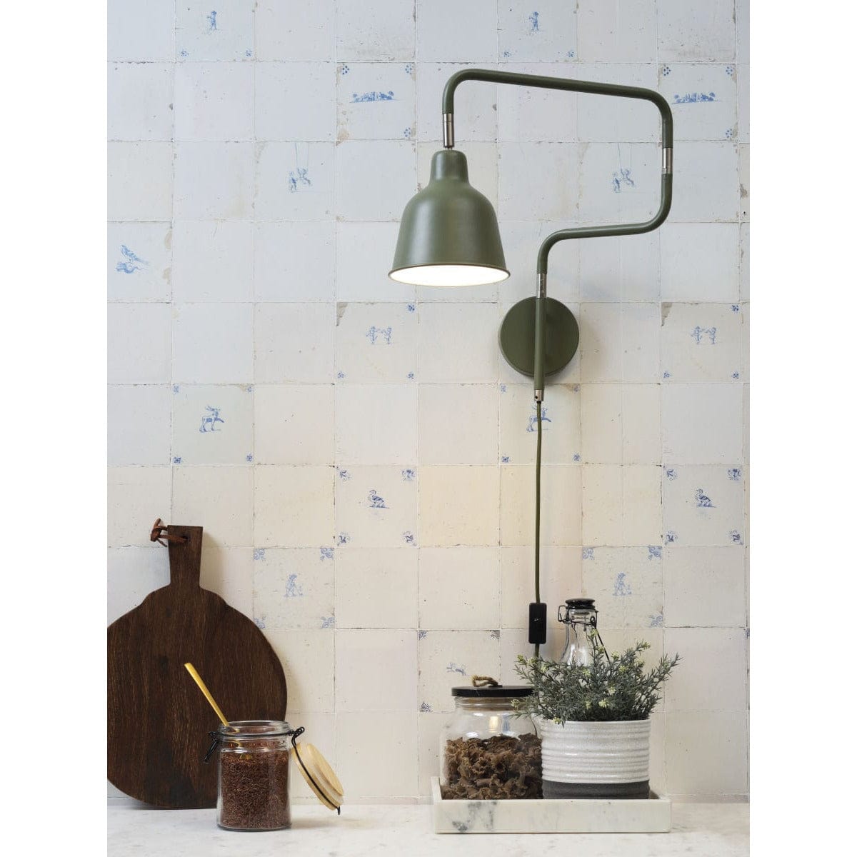 It's About RoMi Wall Lights London Wall Lamp, Black, Olive Green or White