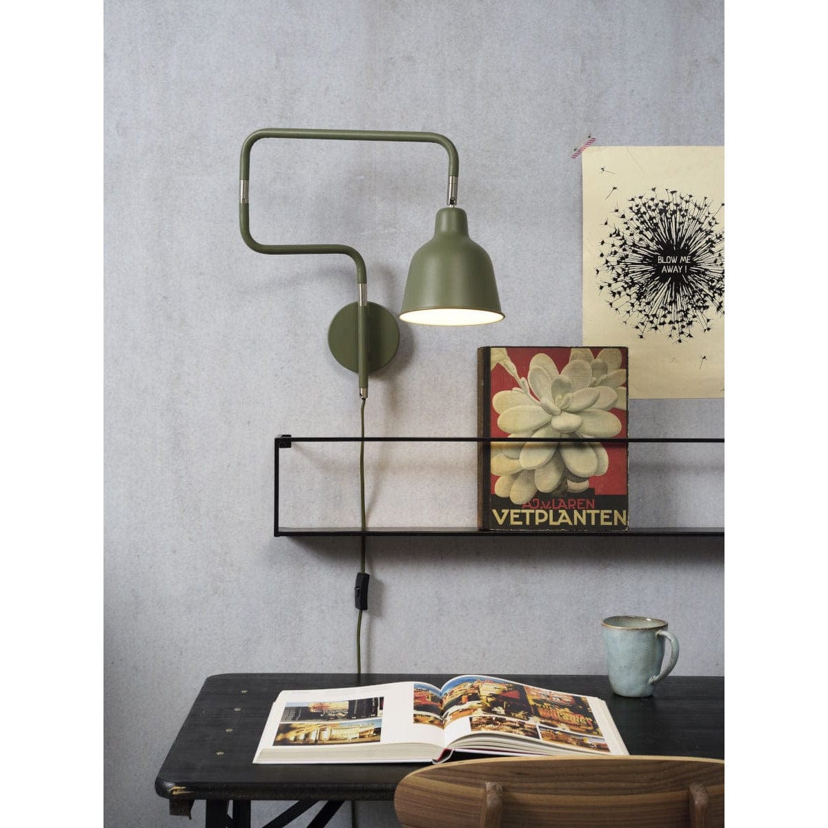 It's About RoMi Wall Lights Olive Green London Wall Lamp, Black, Olive Green or White