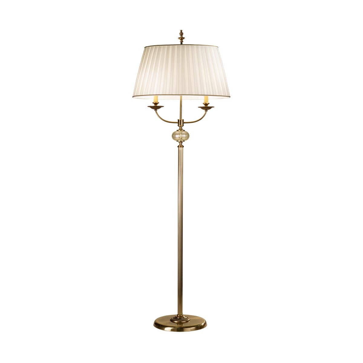 Kolarz Floor Lamp Ascot Floor Lamp, Antique Brass