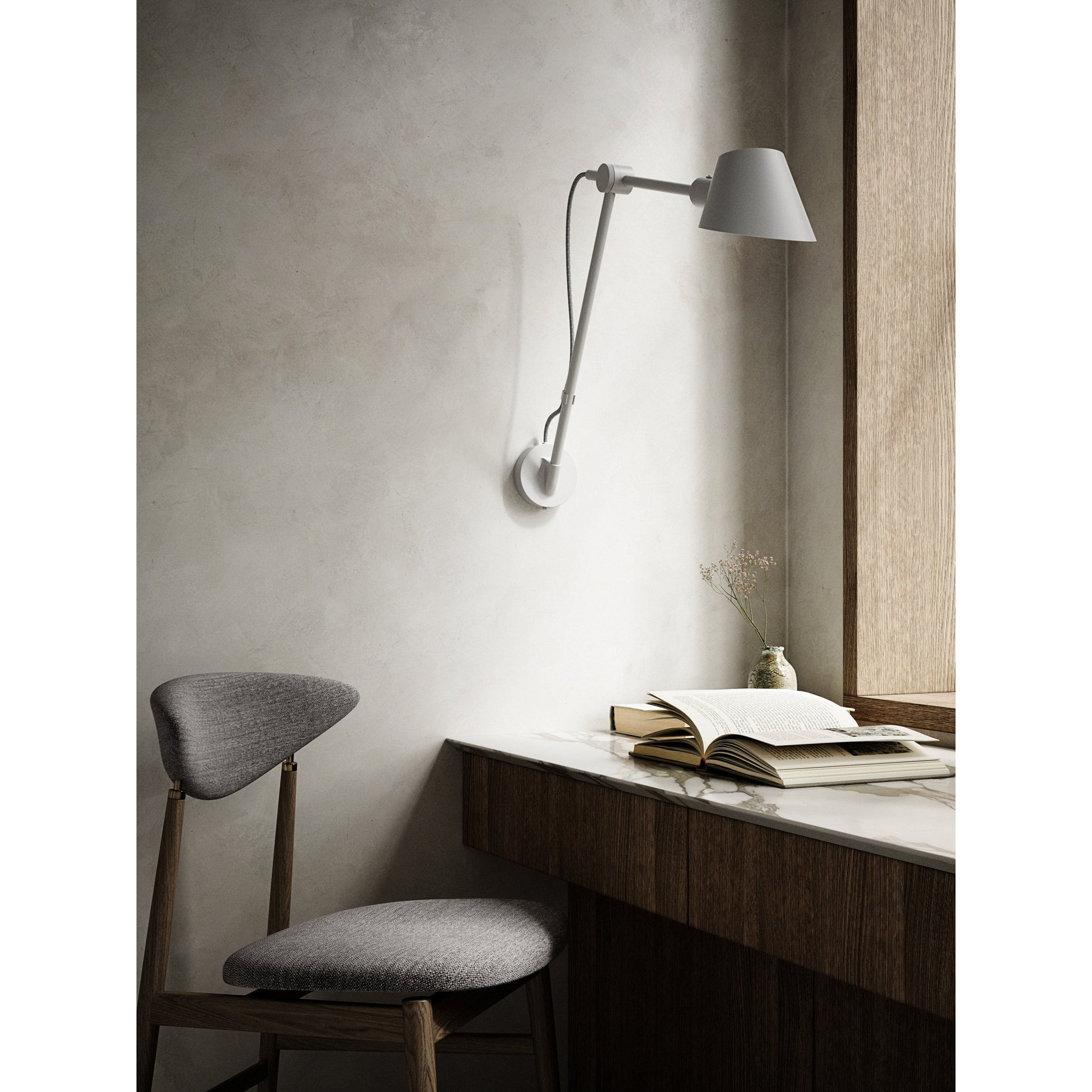 Nordlux - DFTP Wall Lights Grey Stay Long Wall Light, black or grey