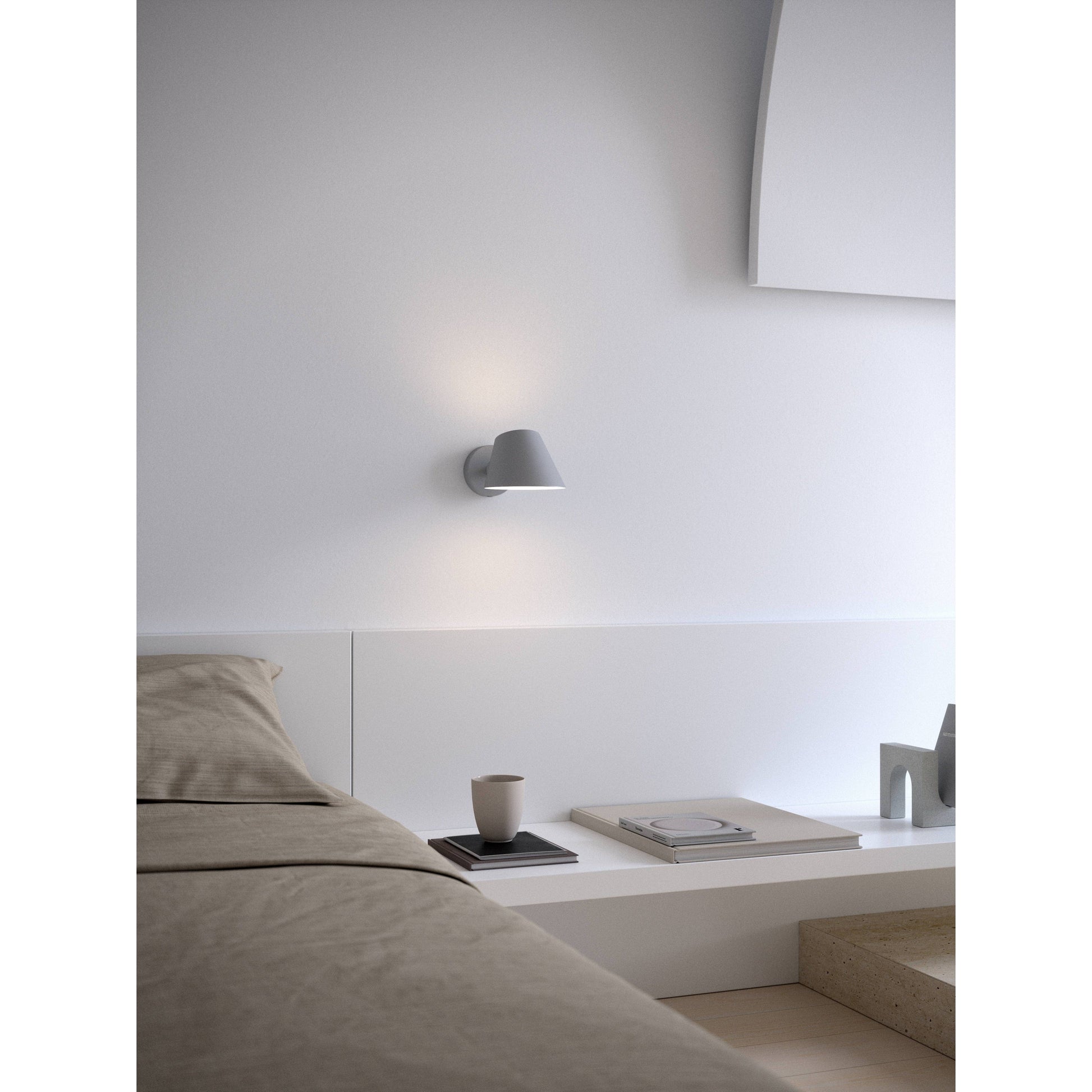 Nordlux - DFTP Wall Lights Grey Stay Short Wall Light, black or grey