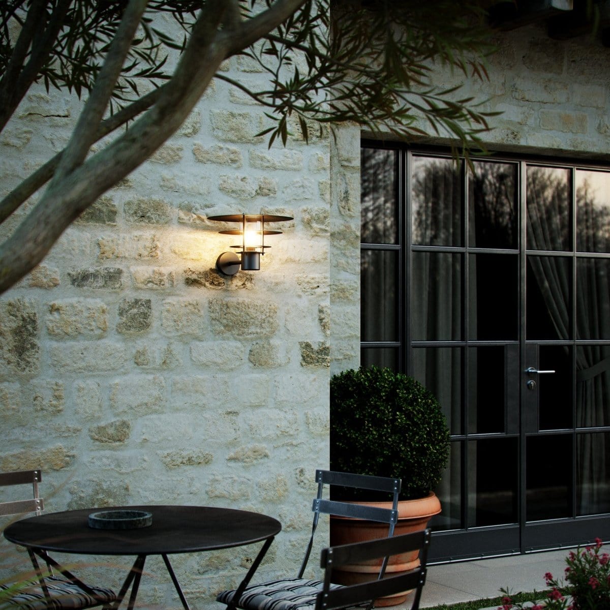 Nordlux Outdoor Lights Black & Metal Bastia 35 Outdoor Wall Light