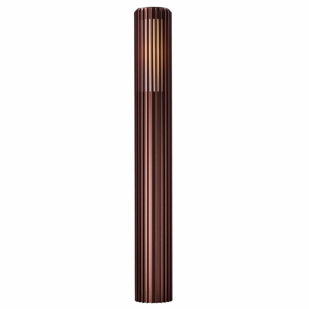 Nordlux Outdoor Lights Brown metalic Aludra 95 Tall Outdoor Garden Light, aluminium, black, or brown