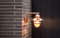 Nibe Wall Light, copper, IP54 rated