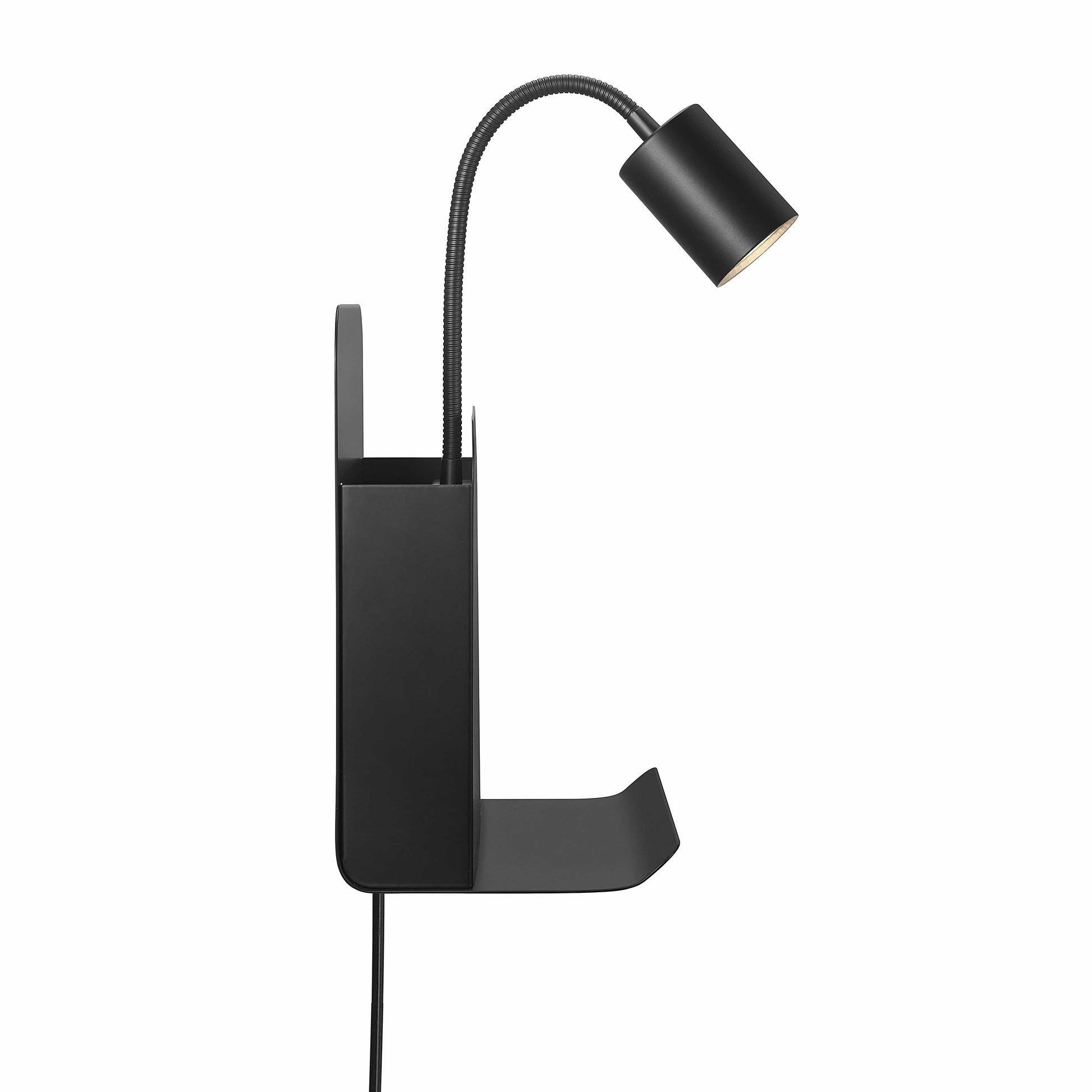 Nordlux Wall Lights Black Roomi Wall Light with shelf